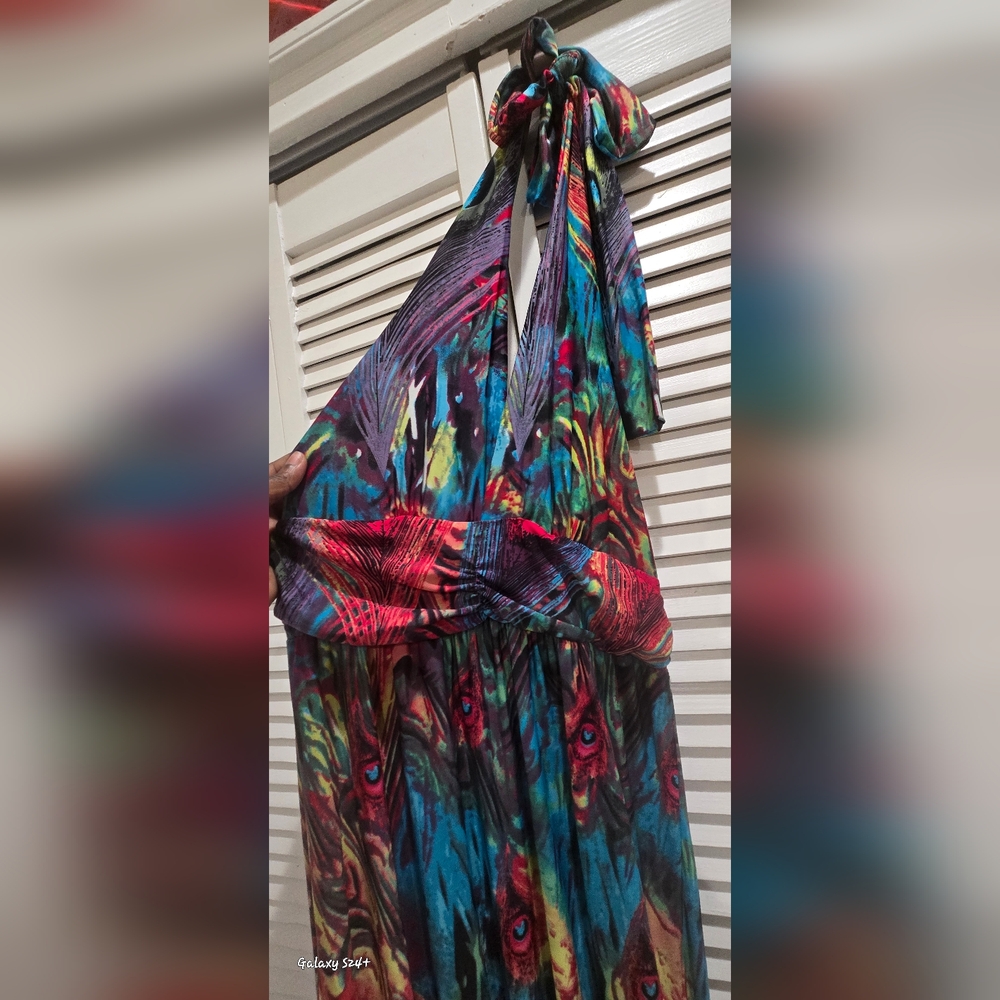 Colorful Maxi Dress NWOT